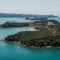 Aerial view of Rotoroa Island