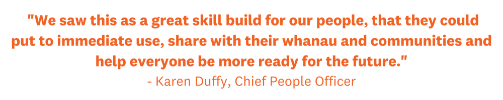 Quote from Karen, Chief People Officer