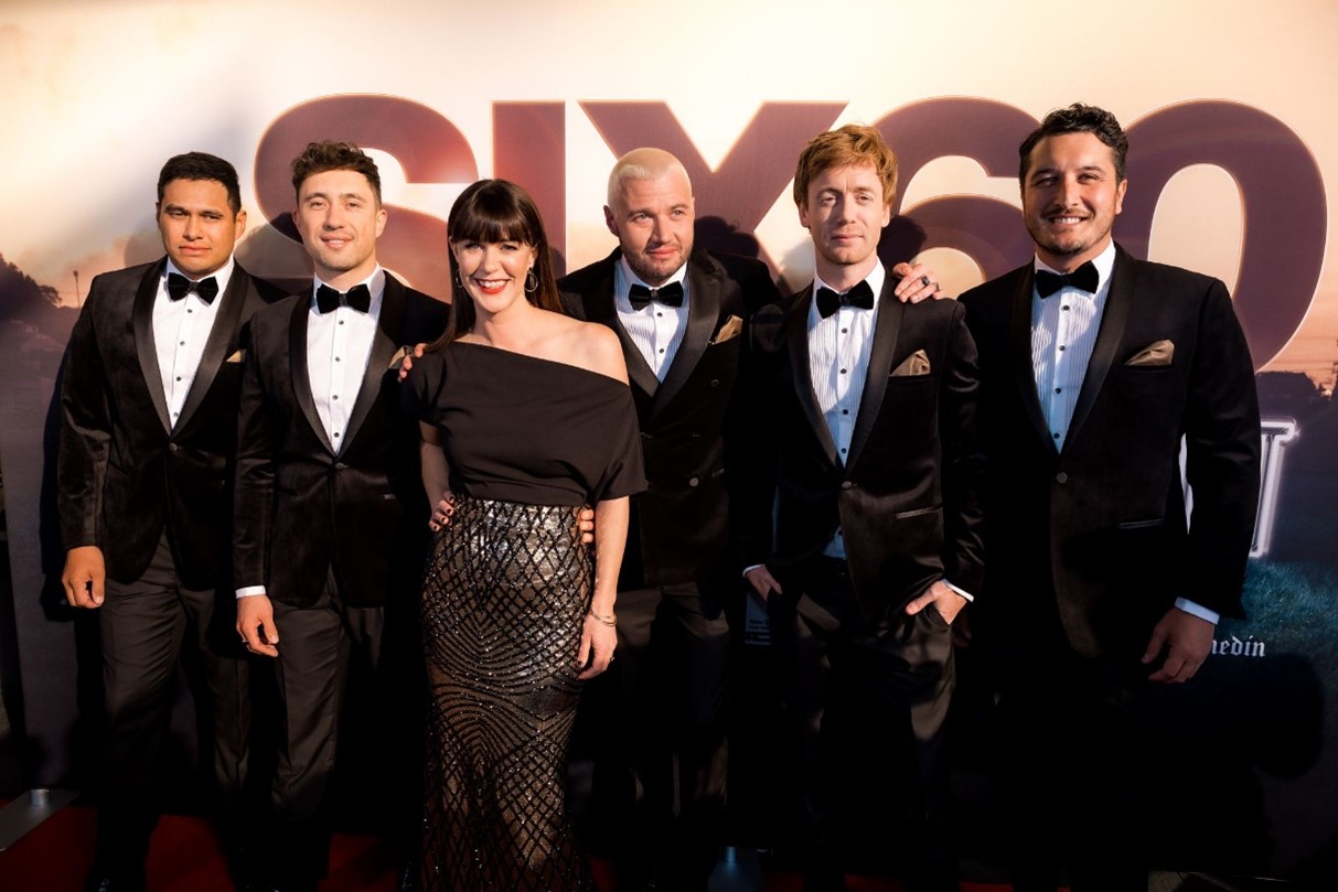 Julia Parnell, Director and SIX60 at the premiere of SIX60: Till the Lights Go Out, Civic Theatre, Auckland
