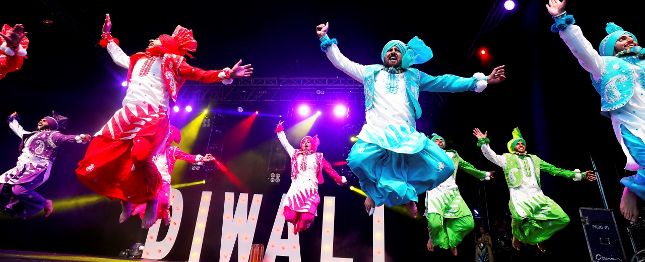 Auckland Diwali Festival performers banner