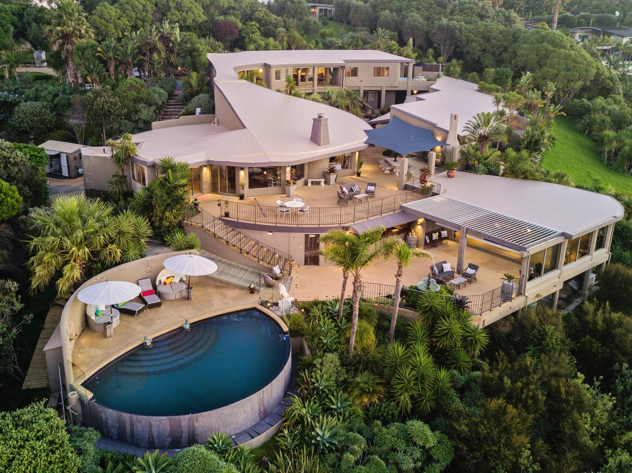 Aerial view of Delamore Lodge