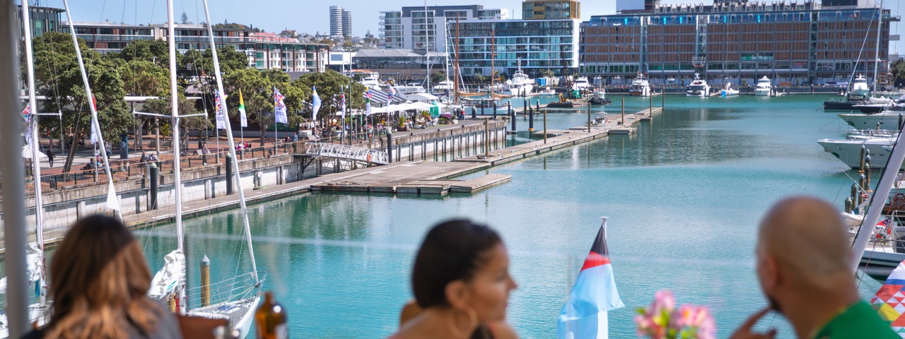 Auckland's Viaduct Harbour is one benefit of migrating to Auckland