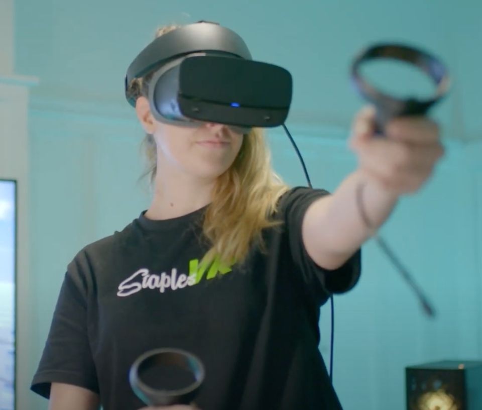 Tech Auckland - Community - Woman testing virtual reality technology Click Studios