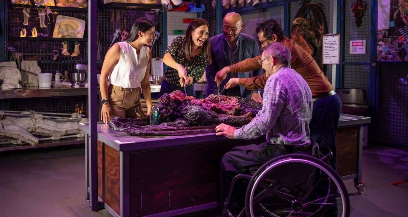 Explore interactive and immersive make-believe film sets, and get hands on with movie special effects, props and out of this world characters.