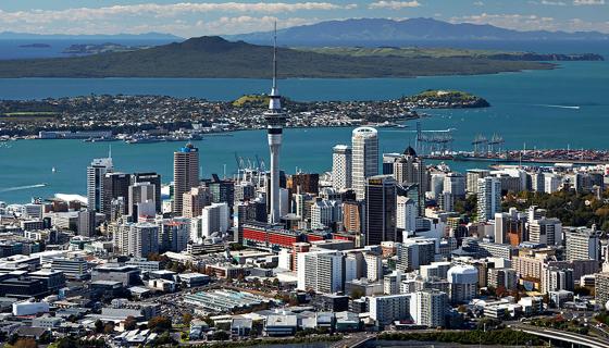 Auckland from the air
