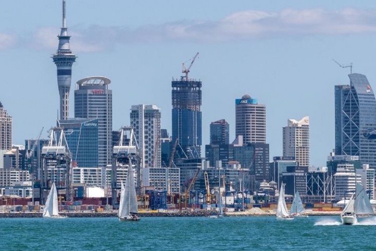 Aerial view of Auckland